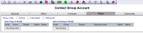 Contact Group Account Stays tab example